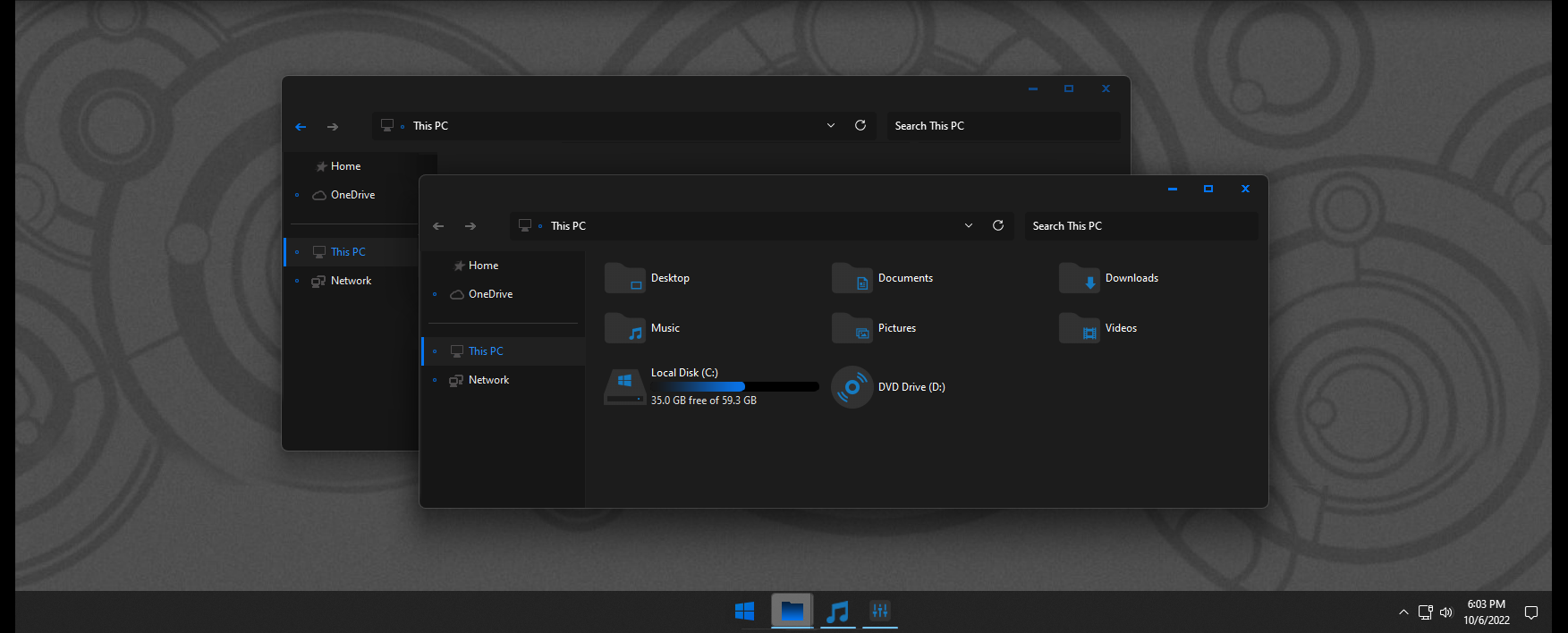 After Dark Blue v3 Theme for Windows 11 - Theme Pack
