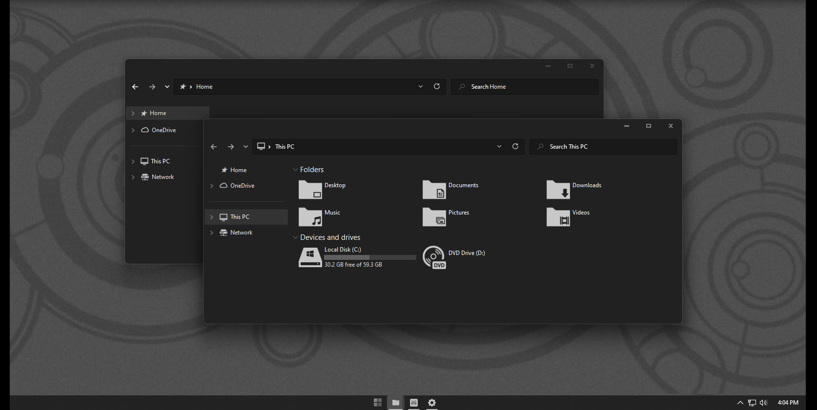 After Dark CC v2 Theme for Windows 11 - Theme Pack