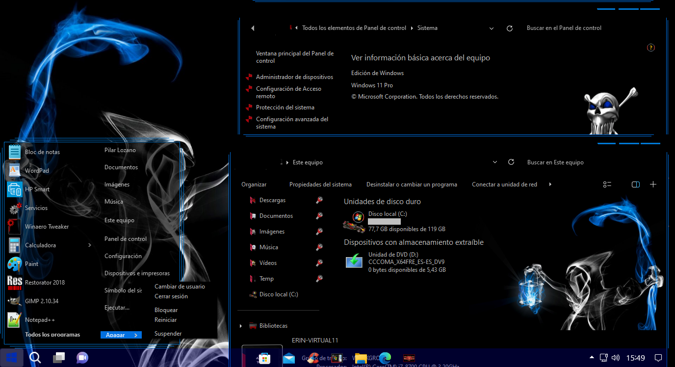 Ghostly for Windows 11 - Theme Pack