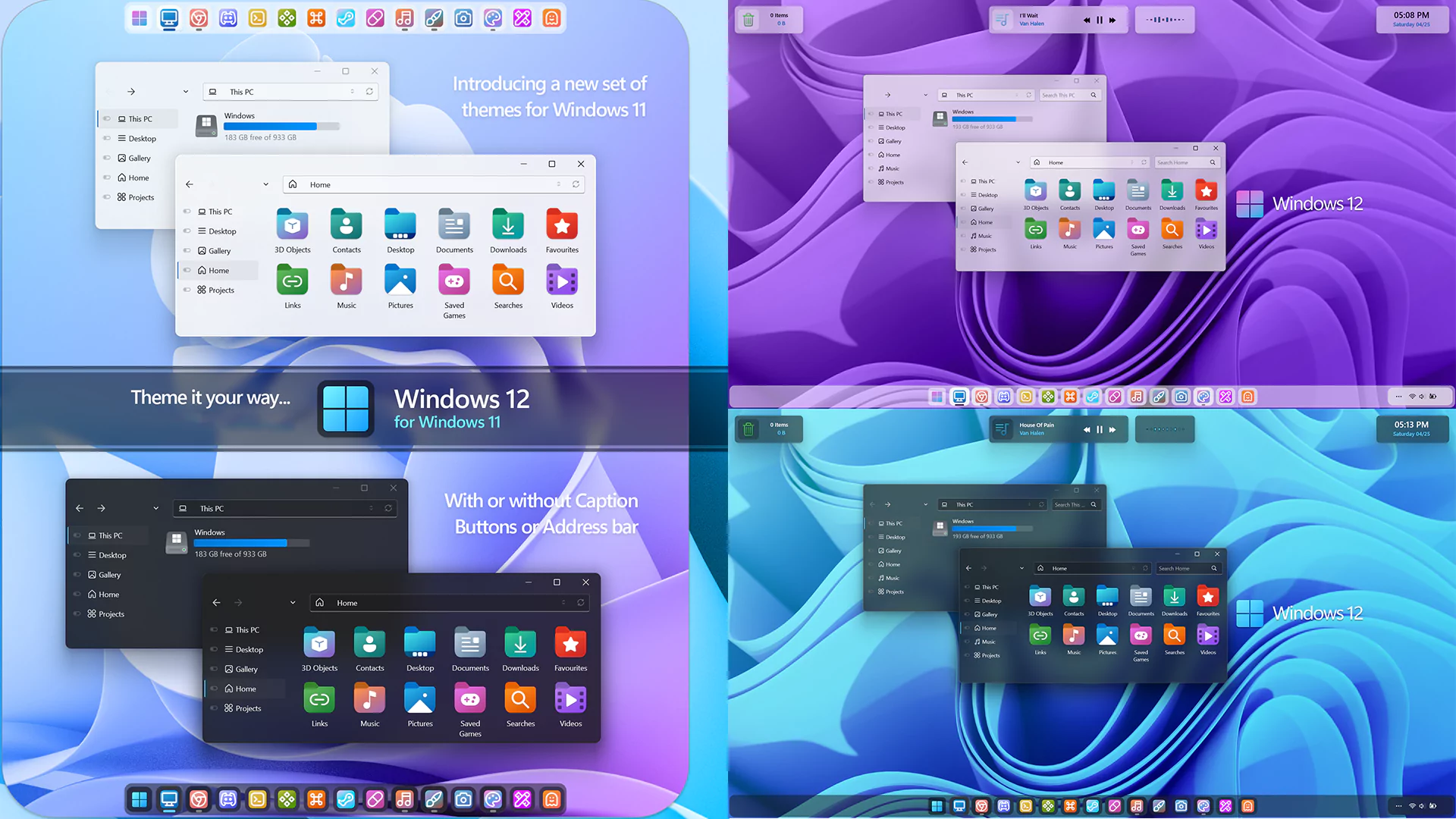Theme Selected Windows 12 Theme for Windows 11 - Theme Pack