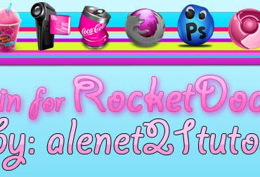 pretty colored skin for RocketDock